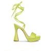 Women's Madden Girl Zorra Lace Up Dress Sandals Lime