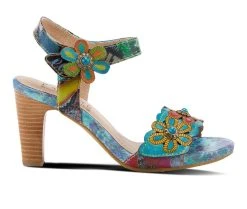 Women's L'Artiste Gardena Dress Sandals Blue Multi