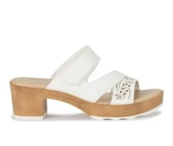 Women's Baretraps Gigi Block Heeled Sandals White