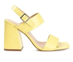 Women's Journee Collection Adras Dress Sandals Yellow
