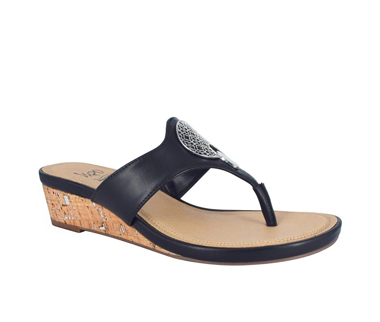Women's Impo Ronella Wedge Sandals Black - Image 3