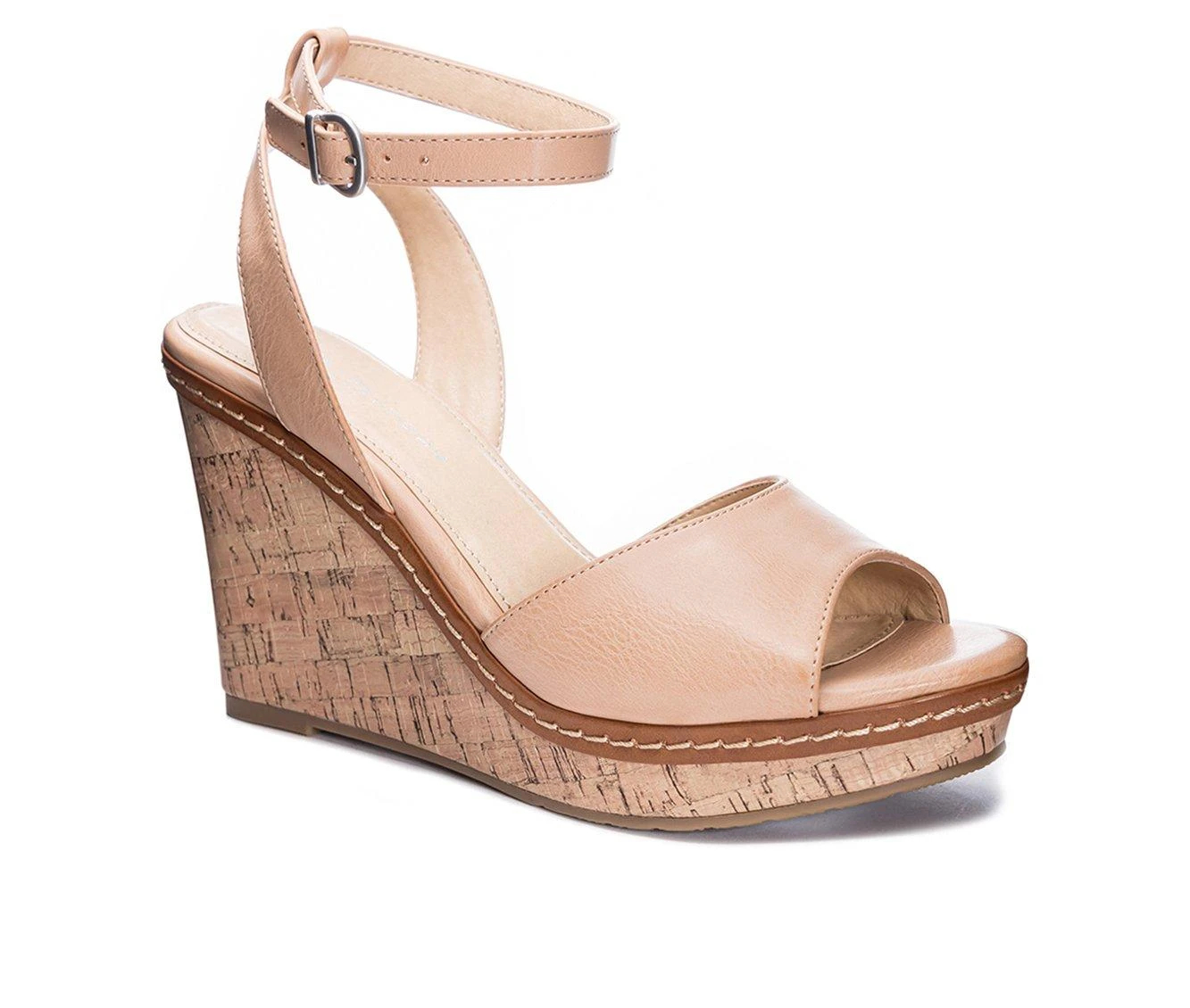 Women's CL By Laundry Booming Wedges Dark Nude - Image 3