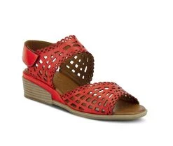 Women's SPRING STEP Petra Wedges Red 4 Women's SPRING STEP Petra Wedges Red -Journee Collection Shop 2 153
