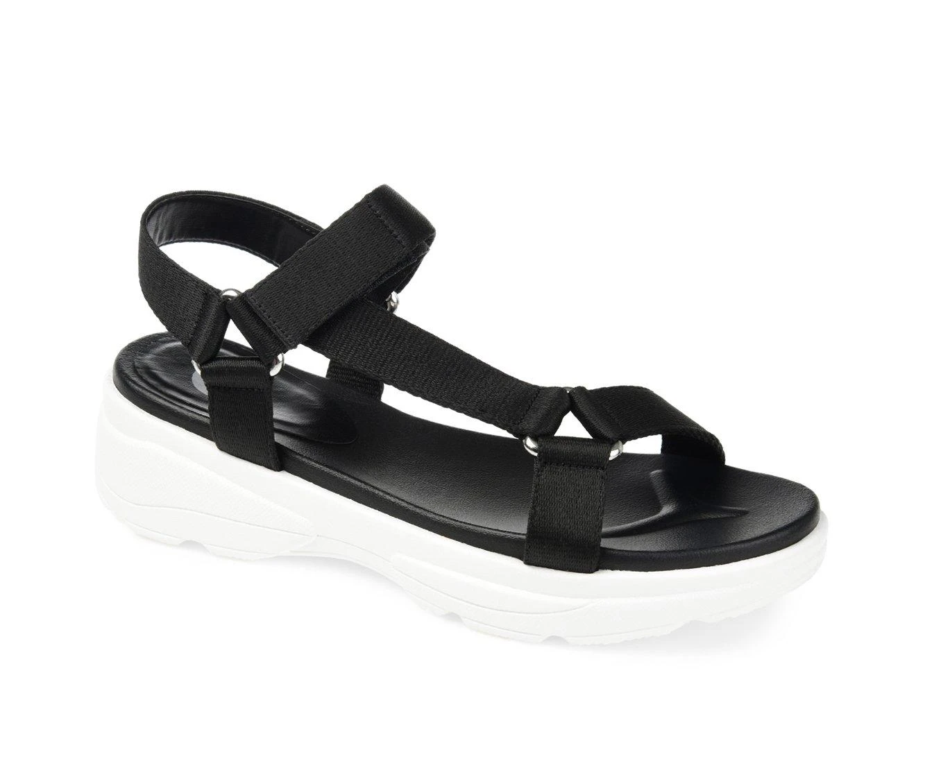 Women's Journee Collection Varro Platform Sandals Black - Image 3