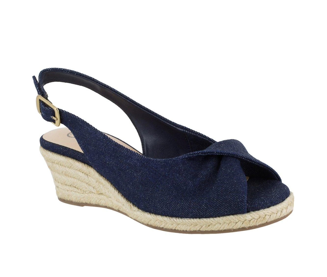 Women's Bella Vita Sylvie II Espadrille Wedges Soft Denim - Image 3