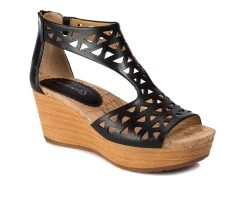 Women's Baretraps Miriam Platform Wedge Sandals Black -Journee Collection Shop 2 192