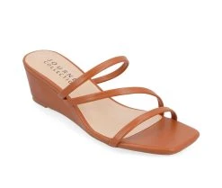 Women's Journee Collection Takarah Wedge Sandals Brown -Journee Collection Shop 2 197