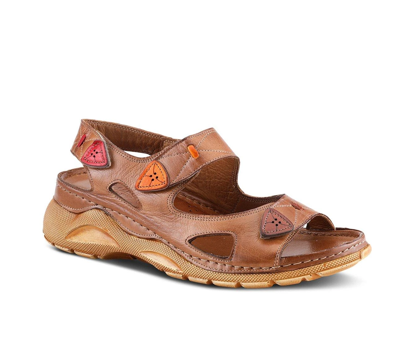 Women's SPRING STEP Hanky Sandals Camel - Image 3