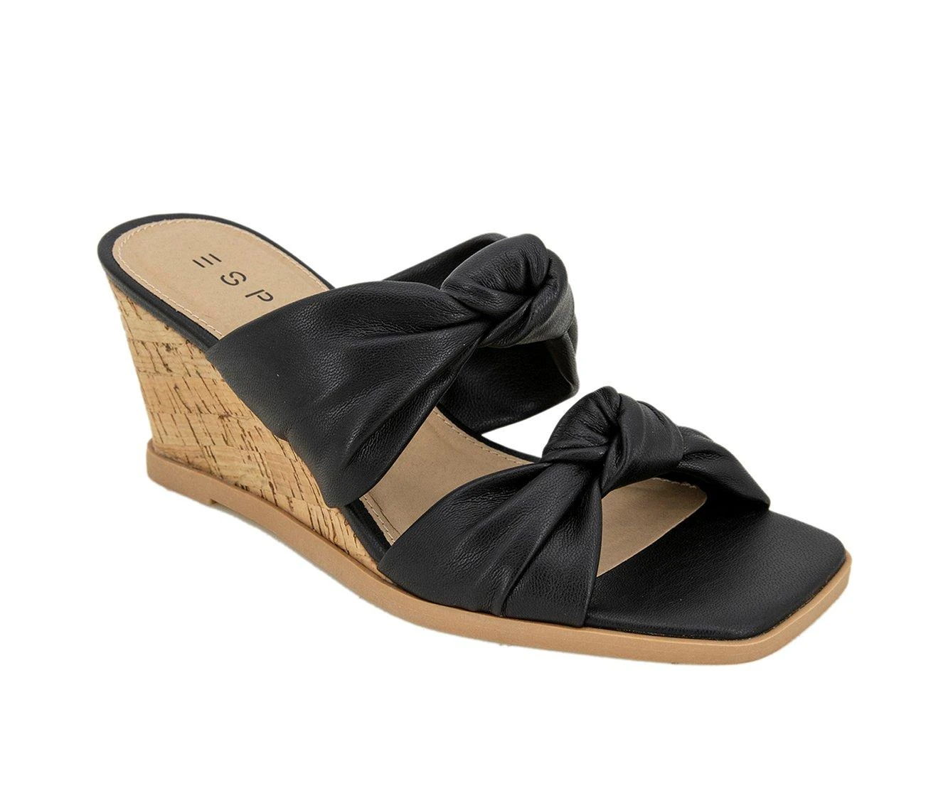 Women's Esprit Victoria Wedge Sandals Black - Image 3