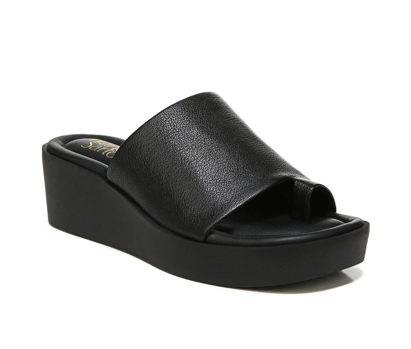Women's Franco Sarto Cessa Platform Wedge Sandals Black - Image 3
