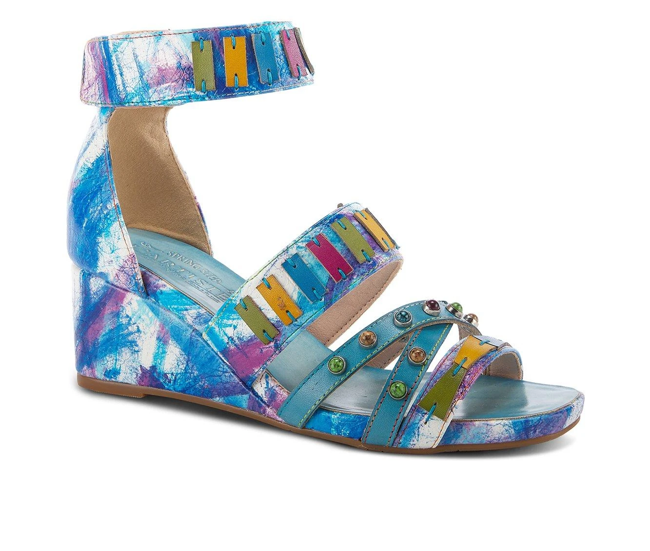 Women's L'Artiste Tiffanita Wedges Turquoise Multi - Image 3