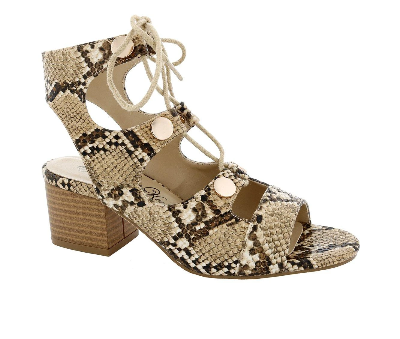 Women's Penny Loves Kenny Serge Dress Sandals Natural Snake - Image 3