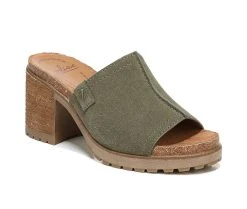 Women's Zodiac Lissa Heeled Sandals Moss 4 Women's Zodiac Lissa Heeled Sandals Moss -Journee Collection Shop 2 492