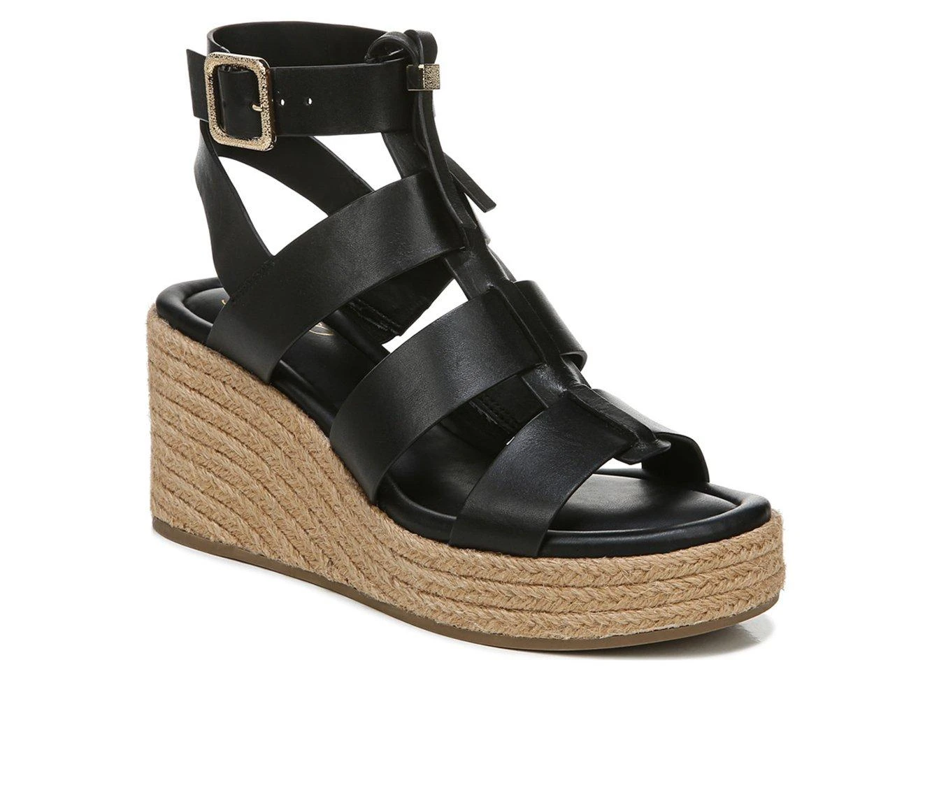 Women's Franco Sarto Palms Platform Wedge Sandals Black - Image 3