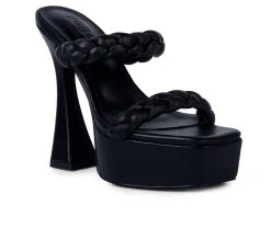 Women's Rag & Co Pin Dress Sandals Black -Journee Collection Shop 2 586