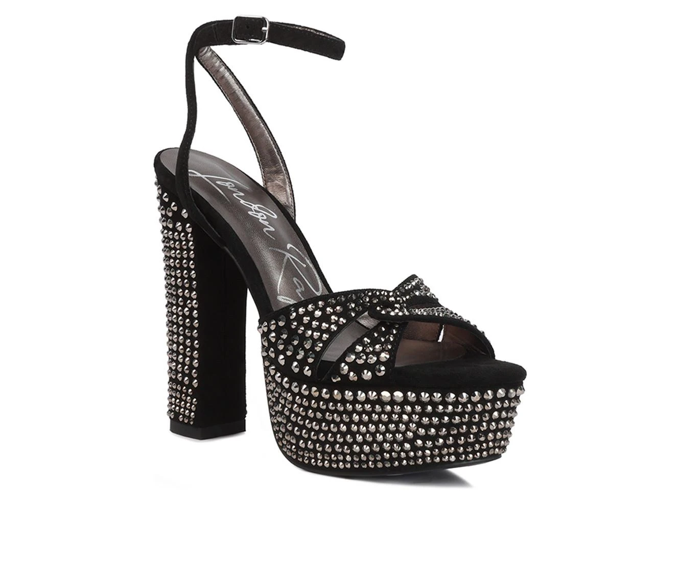 Women's London Rag Bellini Platform Dress Sandals Black - Image 3