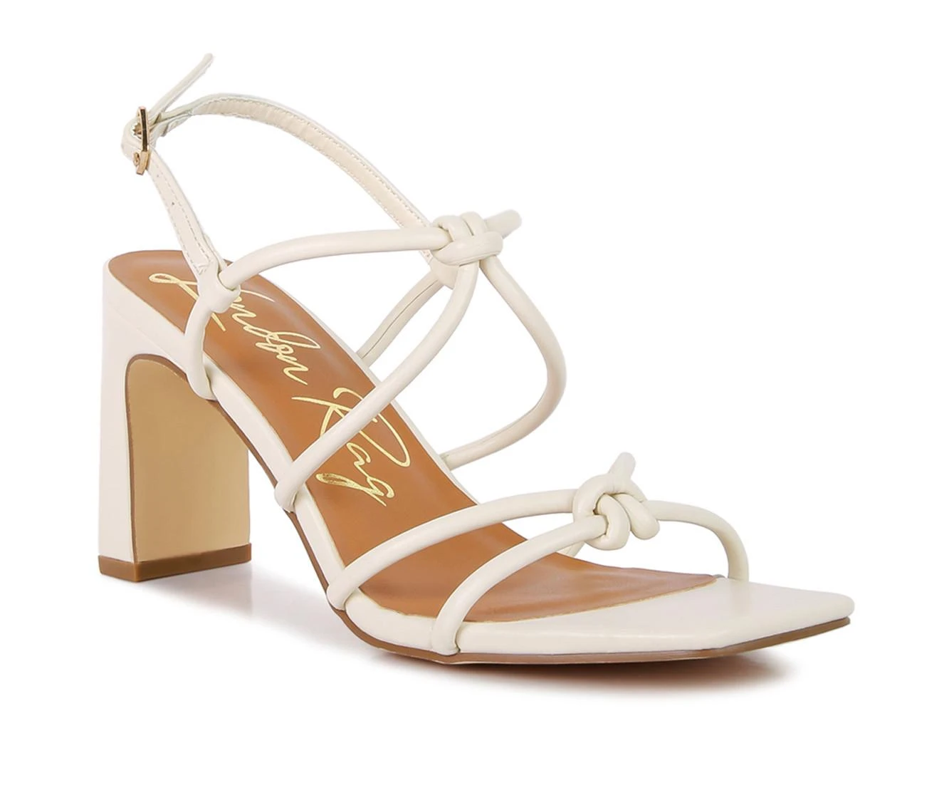 Women's London Rag Kralor Dress Sandals Ecru - Image 3