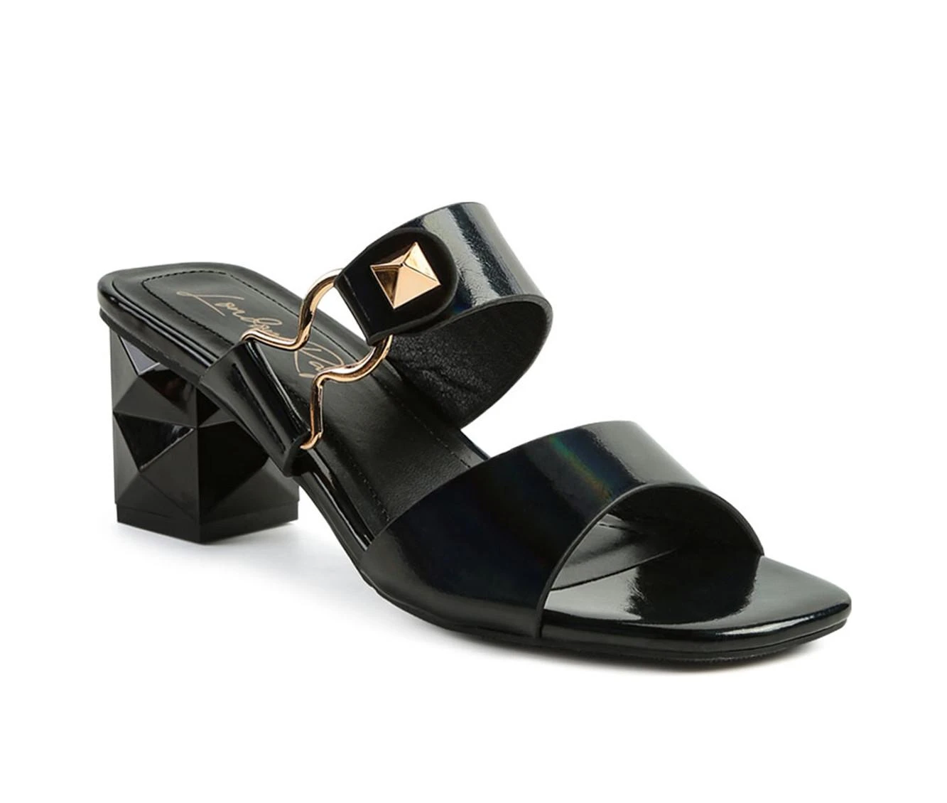 Women's London Rag Hook Dress Sandals Black - Image 3