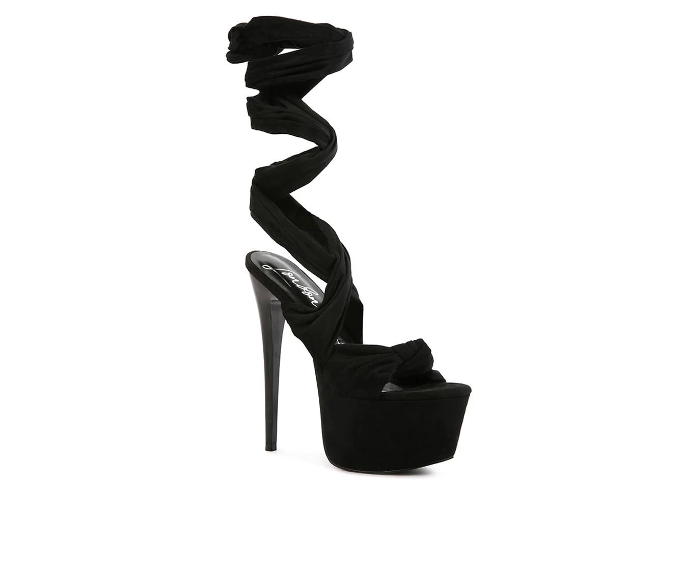 Women's London Rag Bauble Platform Stiletto Sandals Black - Image 3