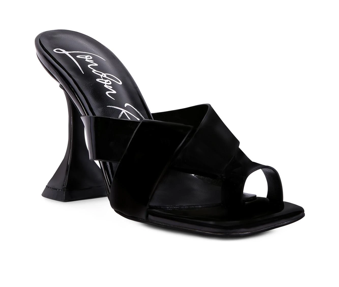 Women's London Rag Snatched Dress Sandals Black - Image 3