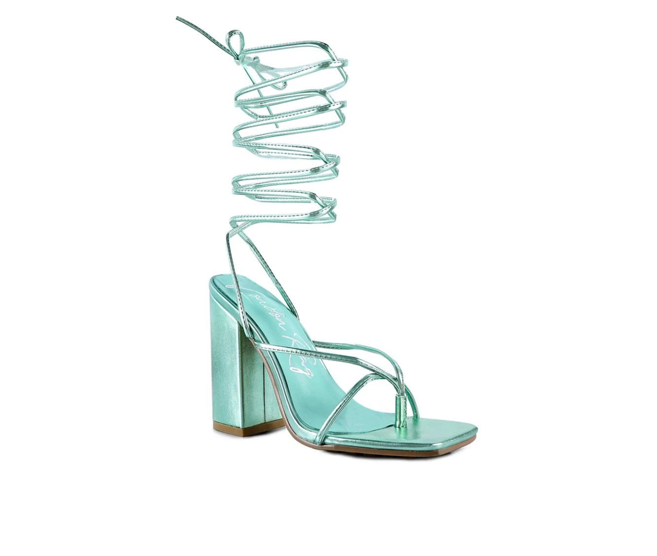 Women's London Rag Shewolf Dress Sandals Mint - Image 3