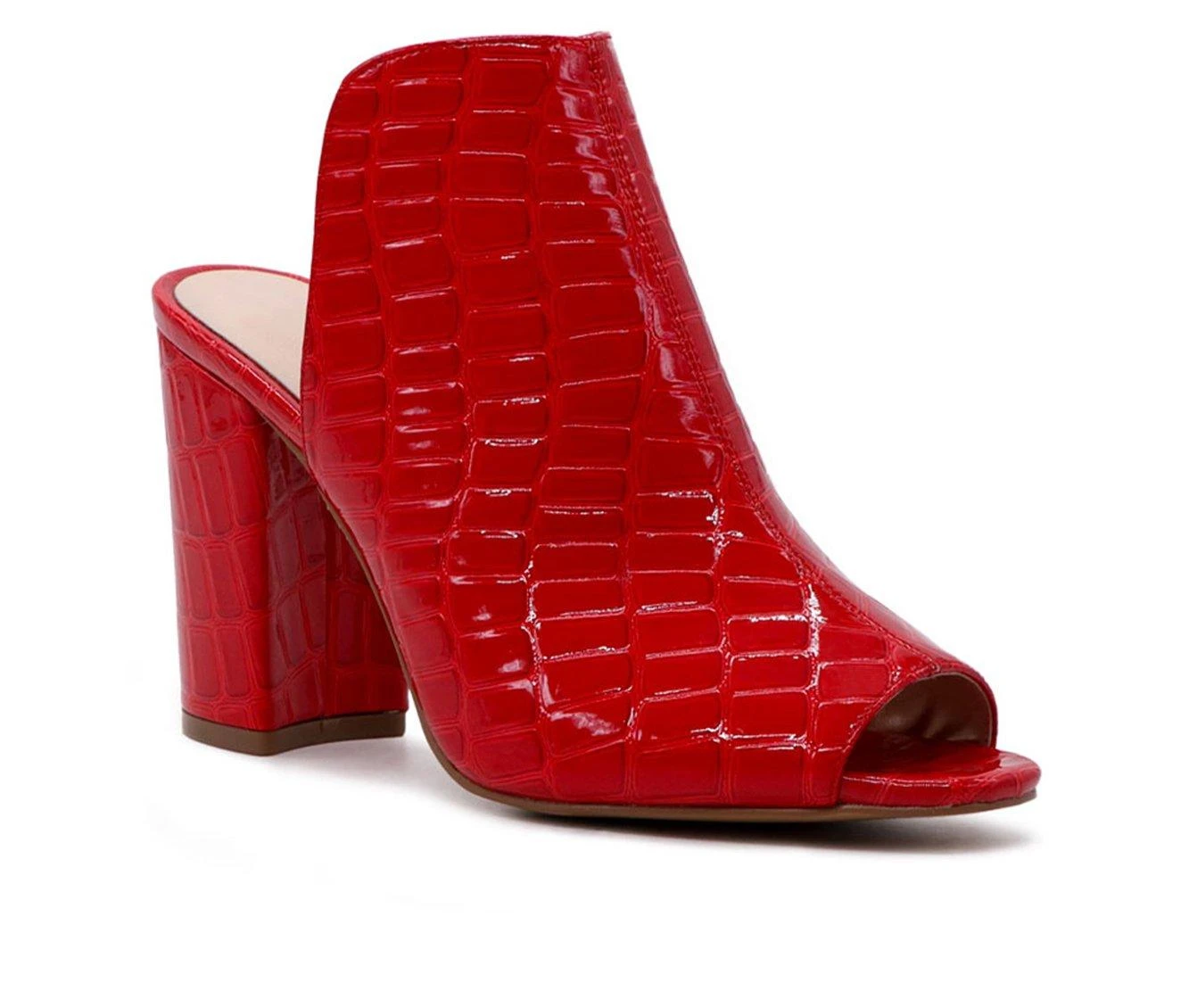 Women's London Rag Peep-Toe Dress Sandals Red - Image 3