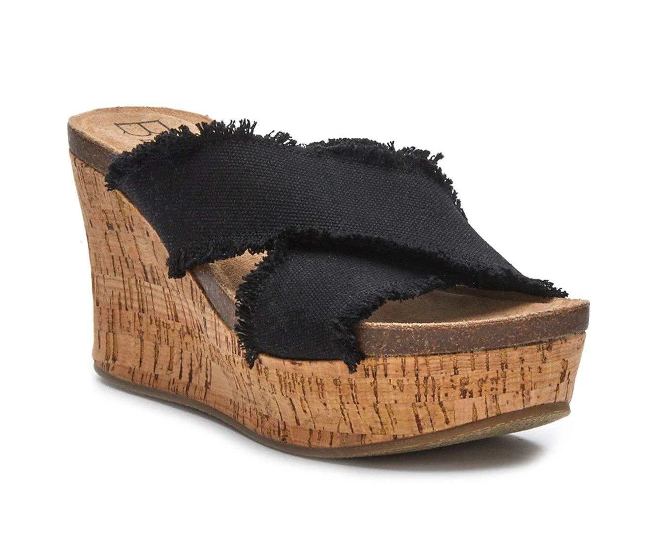 Women's Beach By Matisse Sea Salt Wedge Sandals Black - Image 3