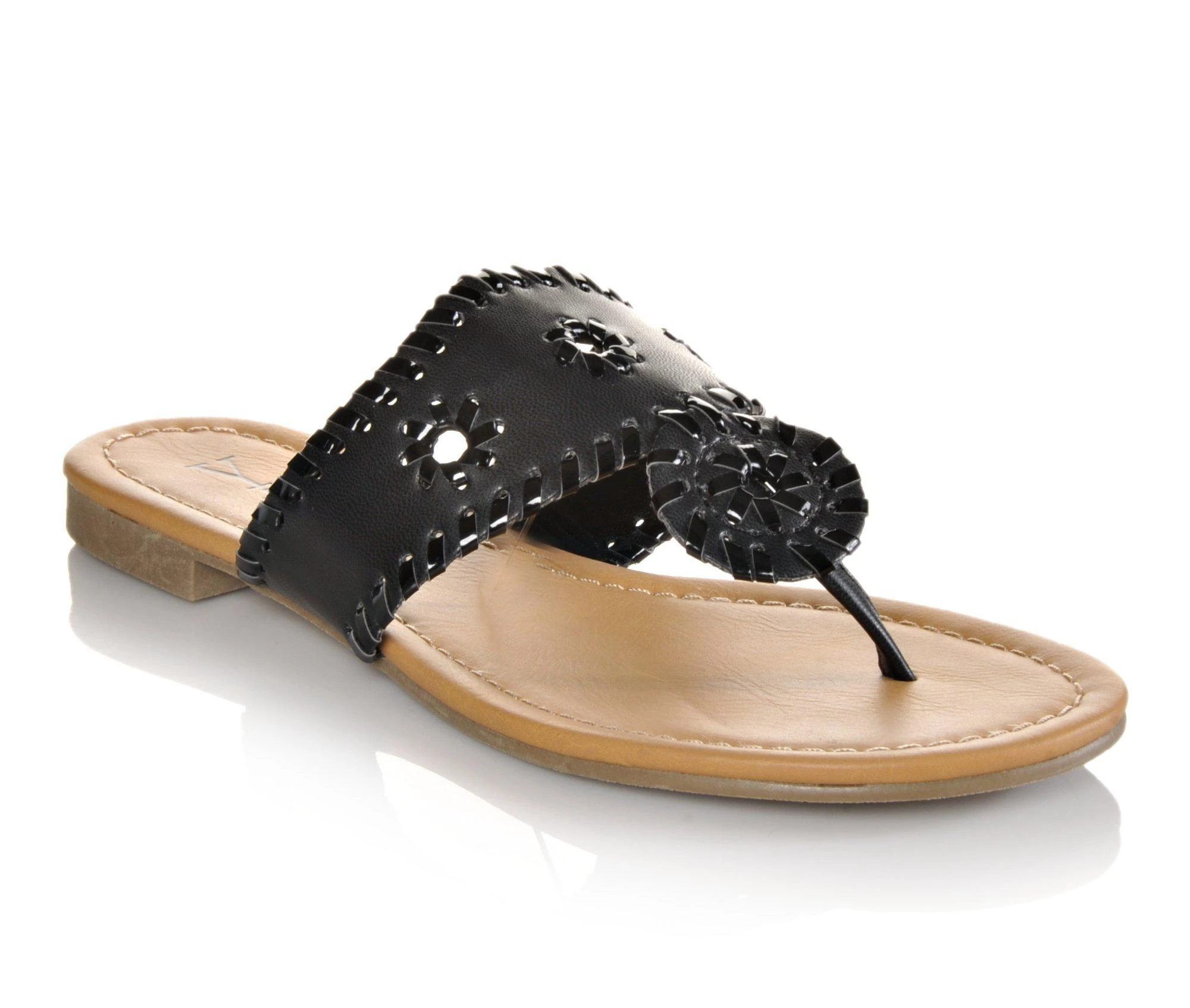 Women's Y-Not Crissy Flip-Flops Black/Black - Image 3