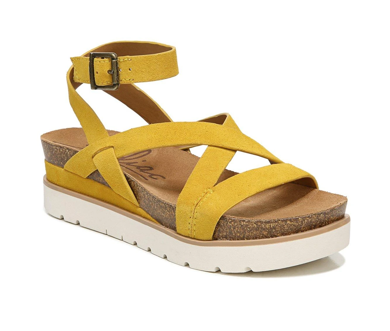 Women's Zodiac Kadi Platform Sandals Yellow - Image 3