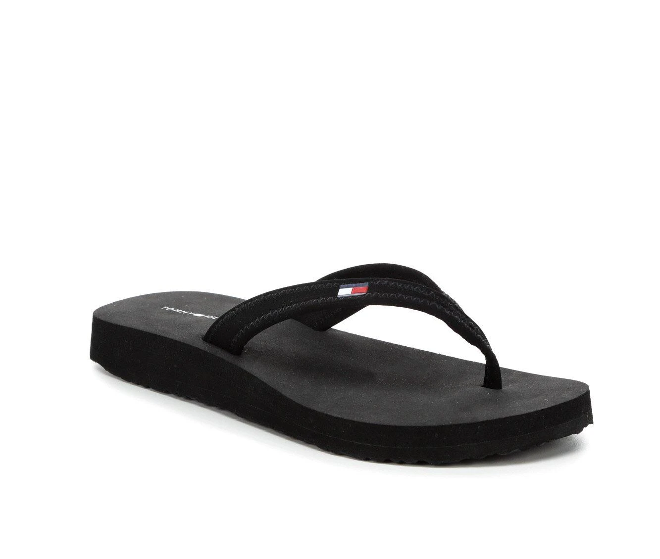 Women's Tommy Hilfiger Kail Flip-Flops Black - Image 3