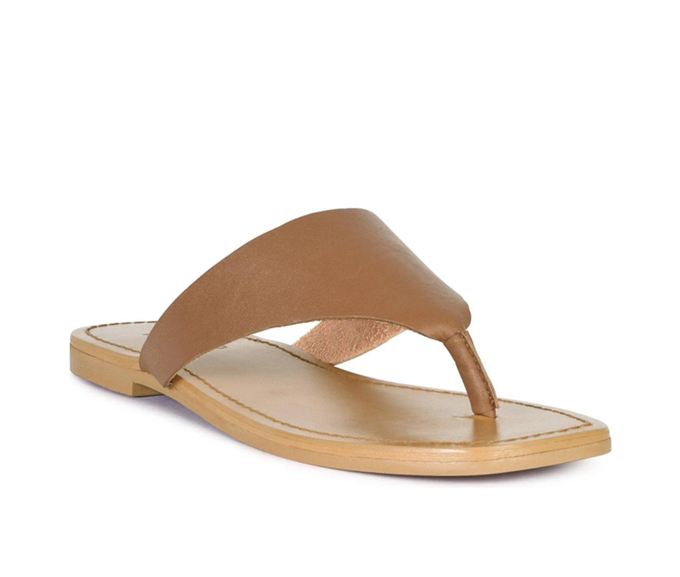 Women's Rag & Co Orofer Flip-Flops Tan - Image 3