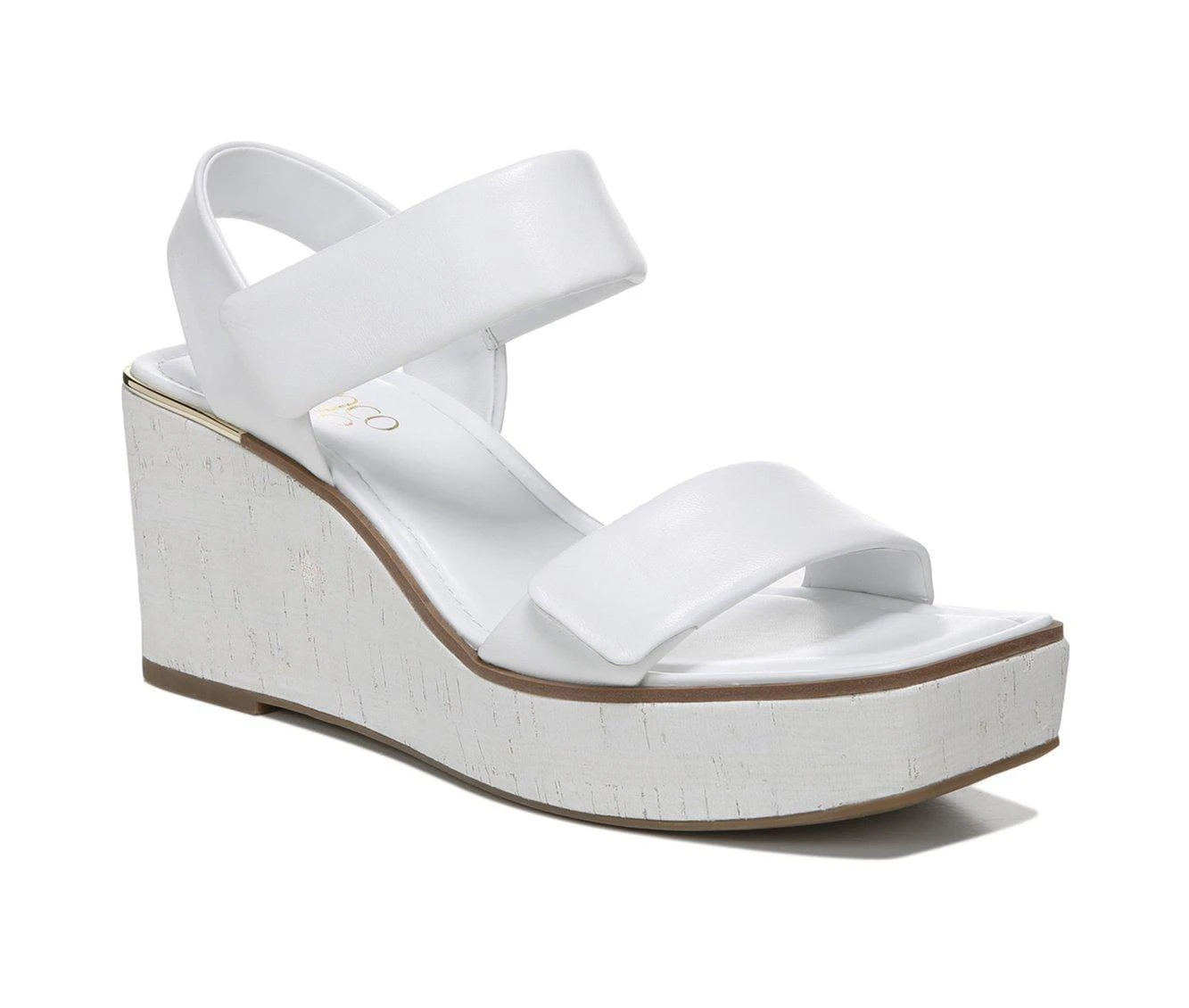 Women's Franco Sarto Sweety Wedge Sandals White - Image 3