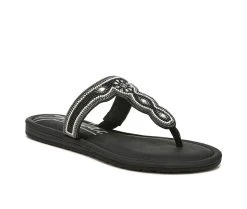 Women's Zodiac Yves Flip-Flops Black Multi 4 Women's Zodiac Yves Flip-Flops Black Multi -Journee Collection Shop 2 882