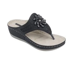 Women's GC Shoes Allie Wedge Sandals Black -Journee Collection Shop 2 90