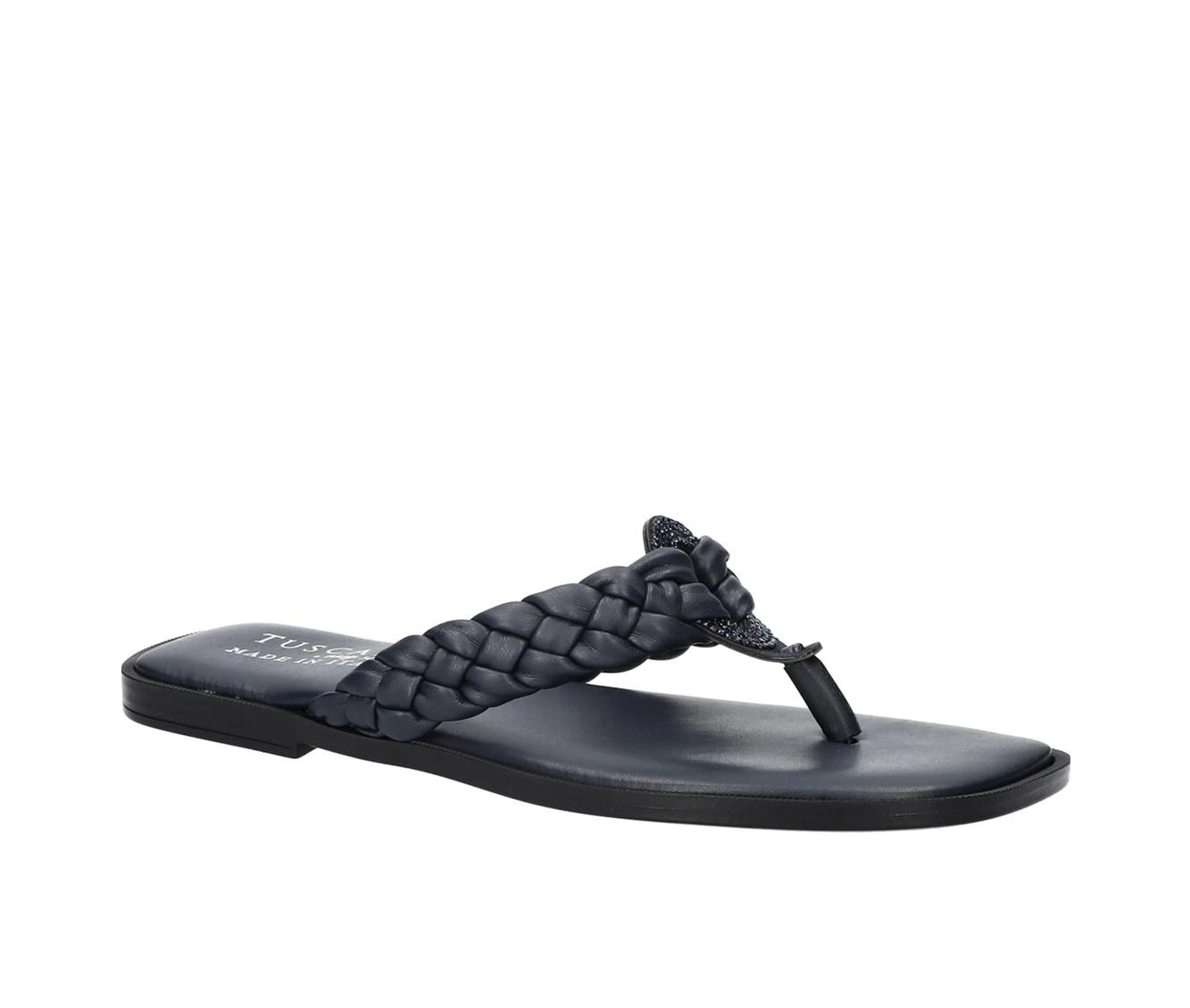 Women's TUSCANY BY EASY STREET Coletta Flip-Flops Navy - Image 3