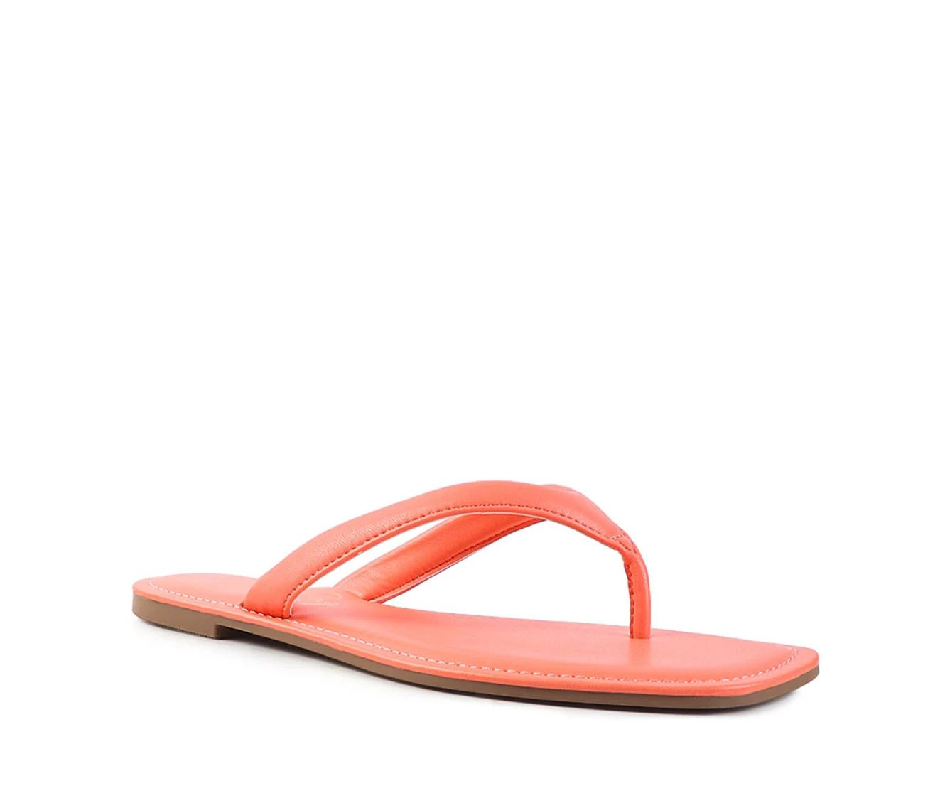 Women's London Rag Tolpo Flip-Flops Peach - Image 3