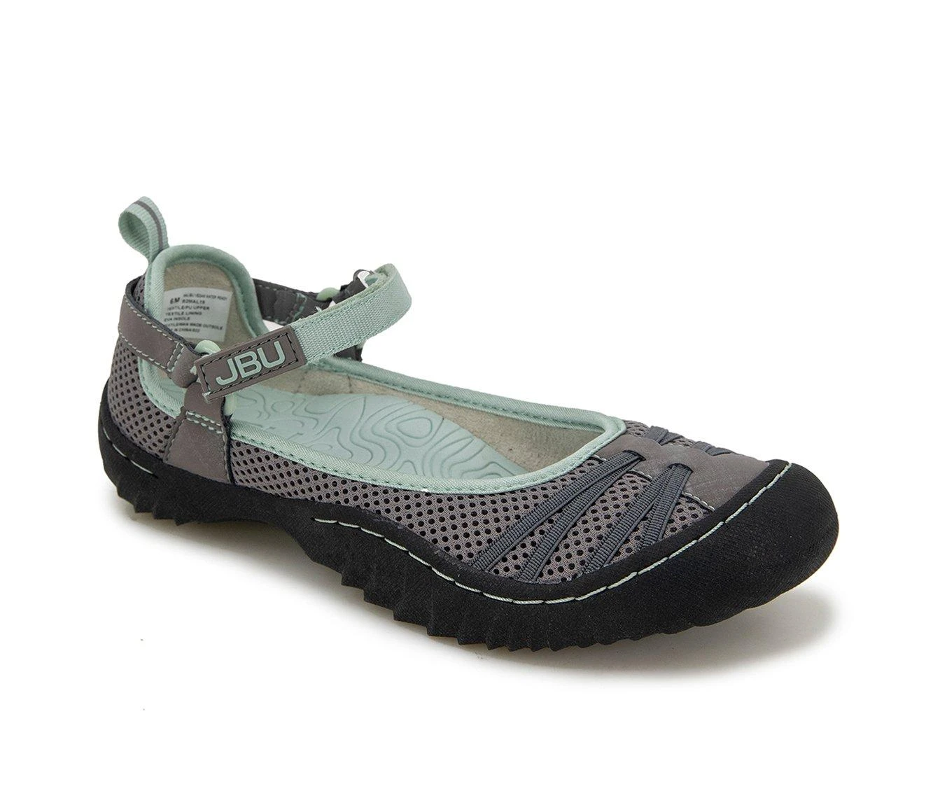 Women's JBU By Jambu Malibu Water Sandals Grey/Lime - Image 3