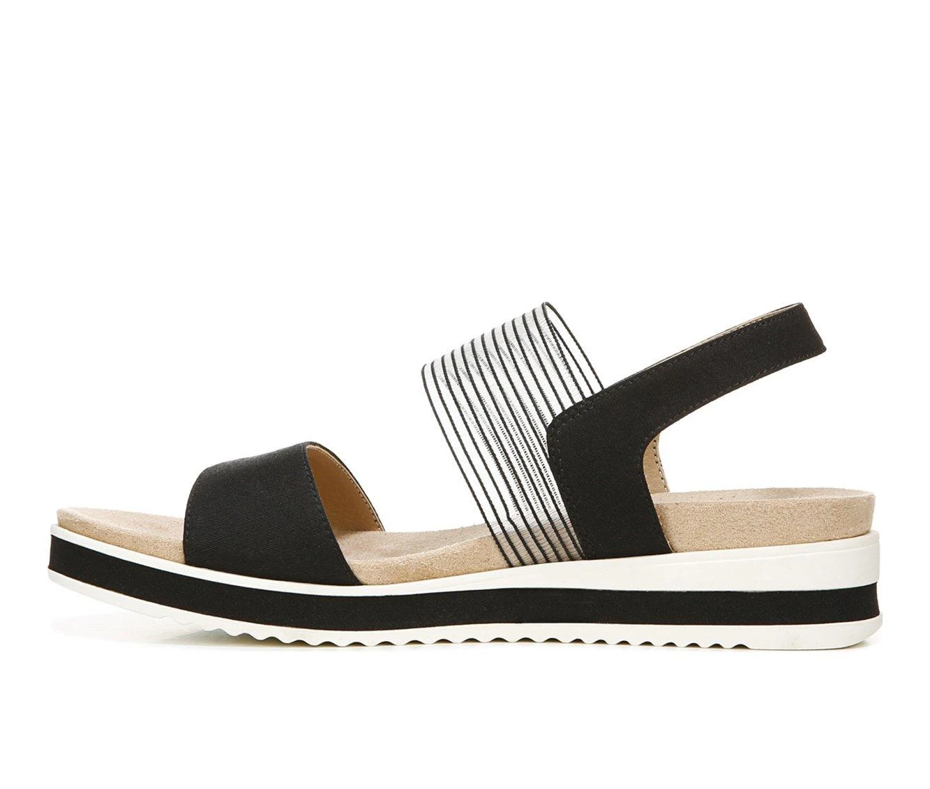 Women's LifeStride Zing Wedge Sandals Black - Image 4