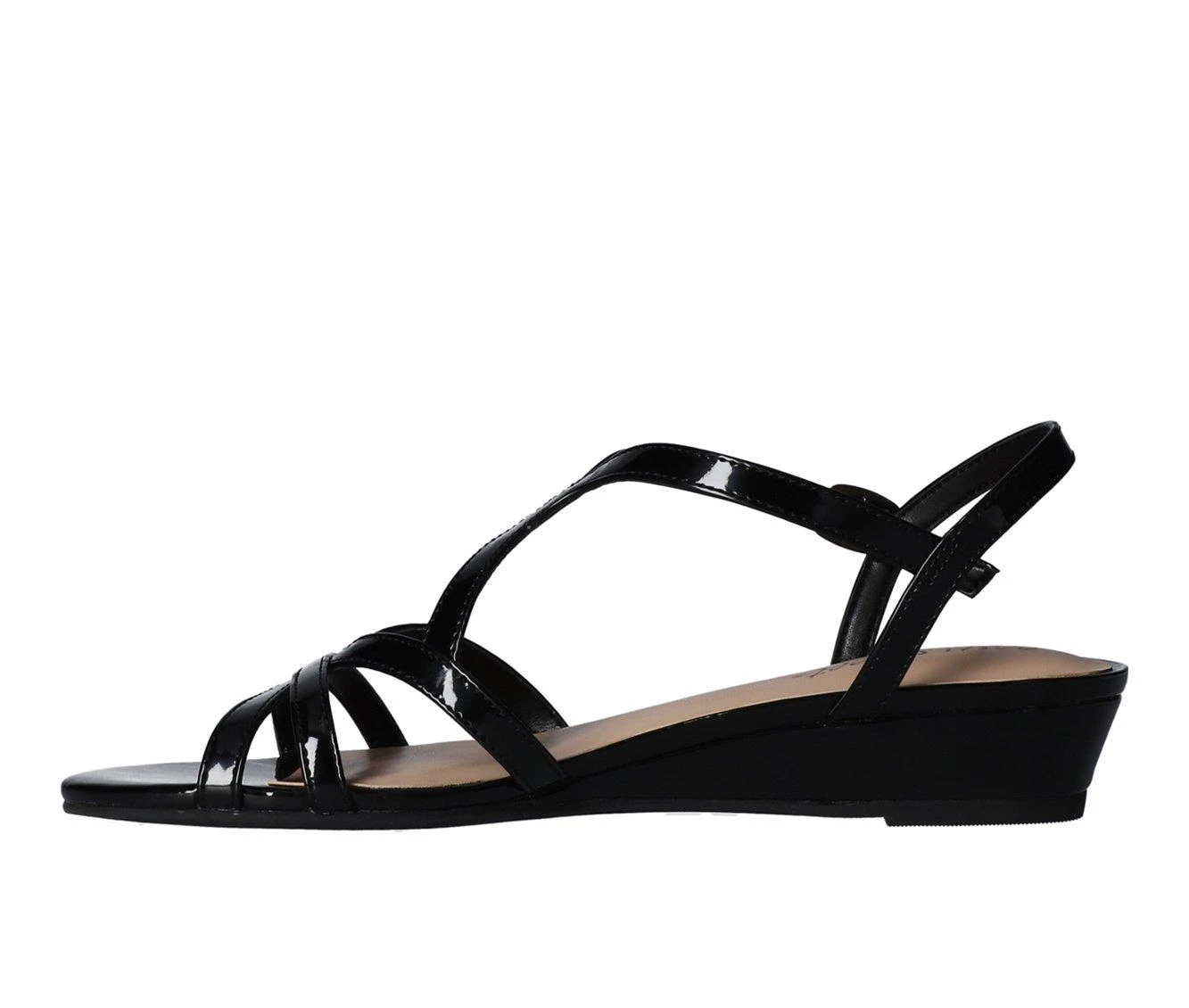 Women's Easy Street Royalty Sandals Black Patent - Image 4