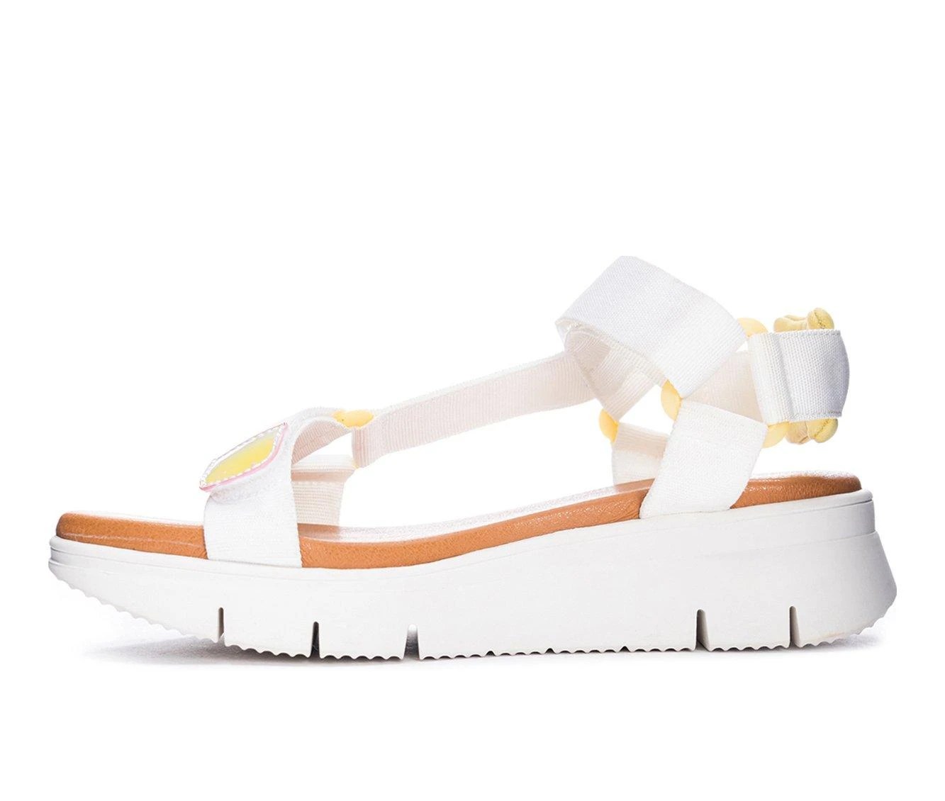 Women's Dirty Laundry Qwest Wedge Sandals White - Image 4