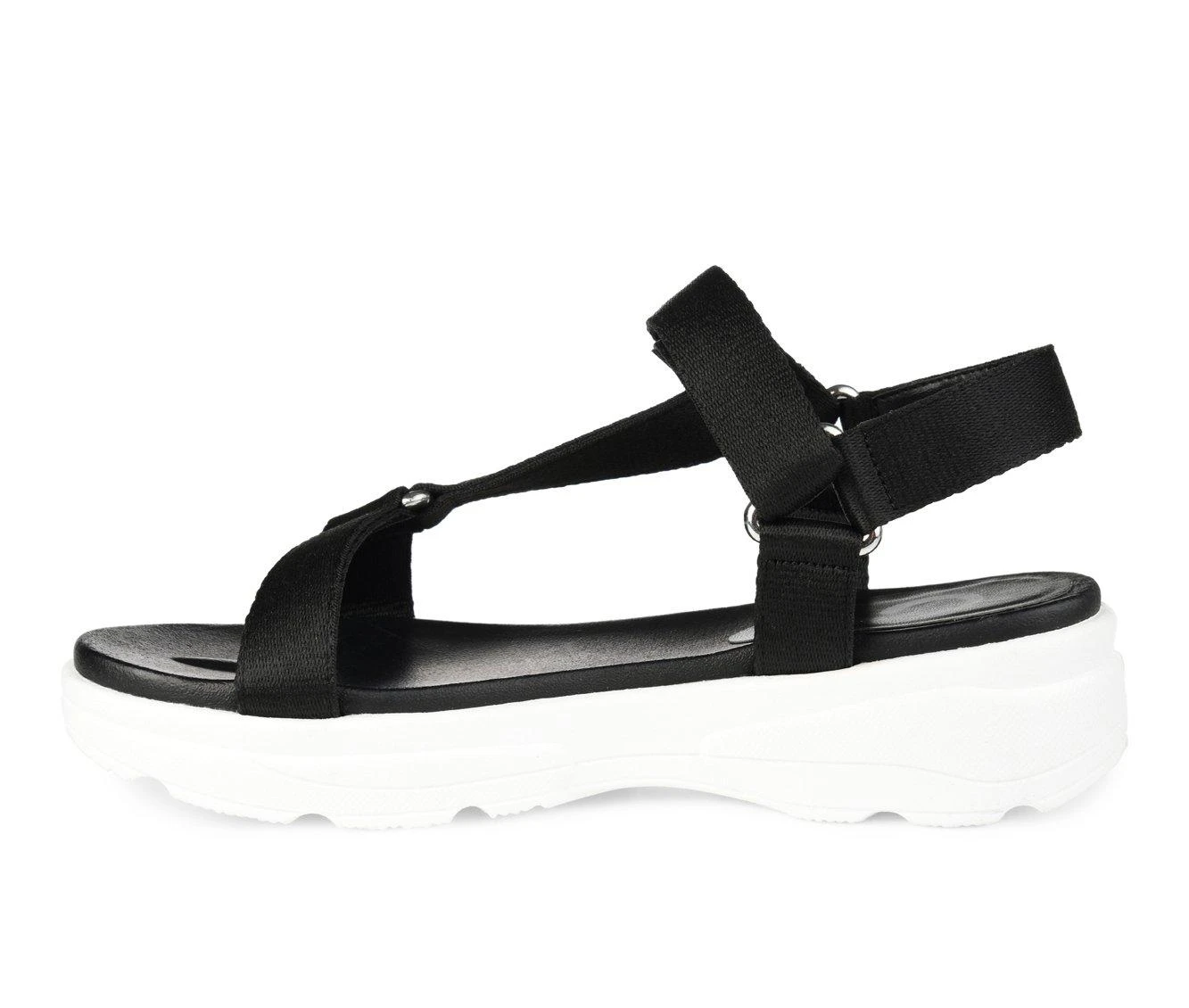 Women's Journee Collection Varro Platform Sandals Black - Image 4