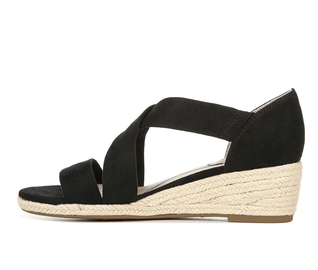 Women's LifeStride Siesta Wedge Sandals Black - Image 4