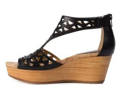 Women's Baretraps Miriam Platform Wedge Sandals Black -Journee Collection Shop 3 189