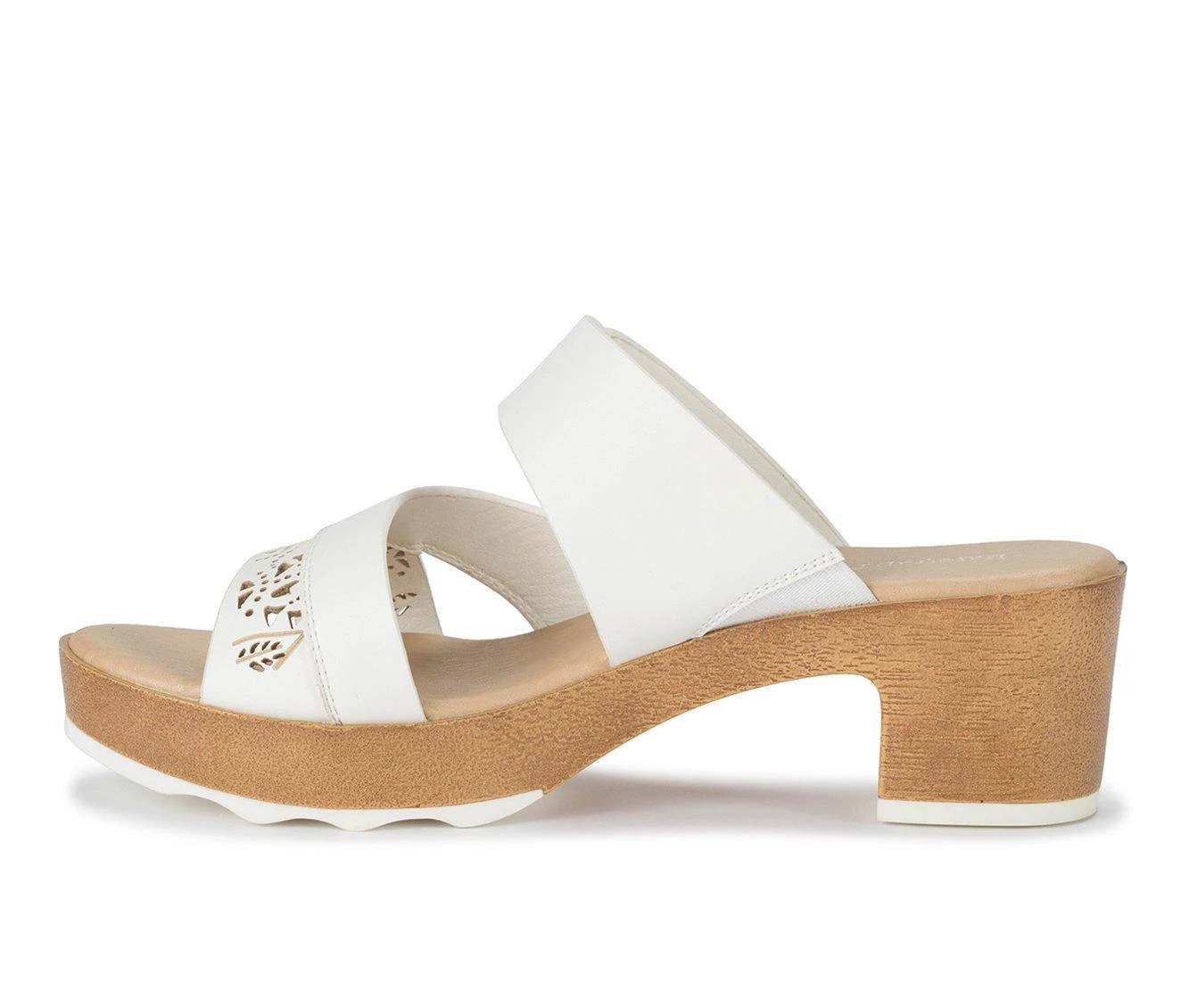 Women's Baretraps Gigi Block Heeled Sandals White - Image 4