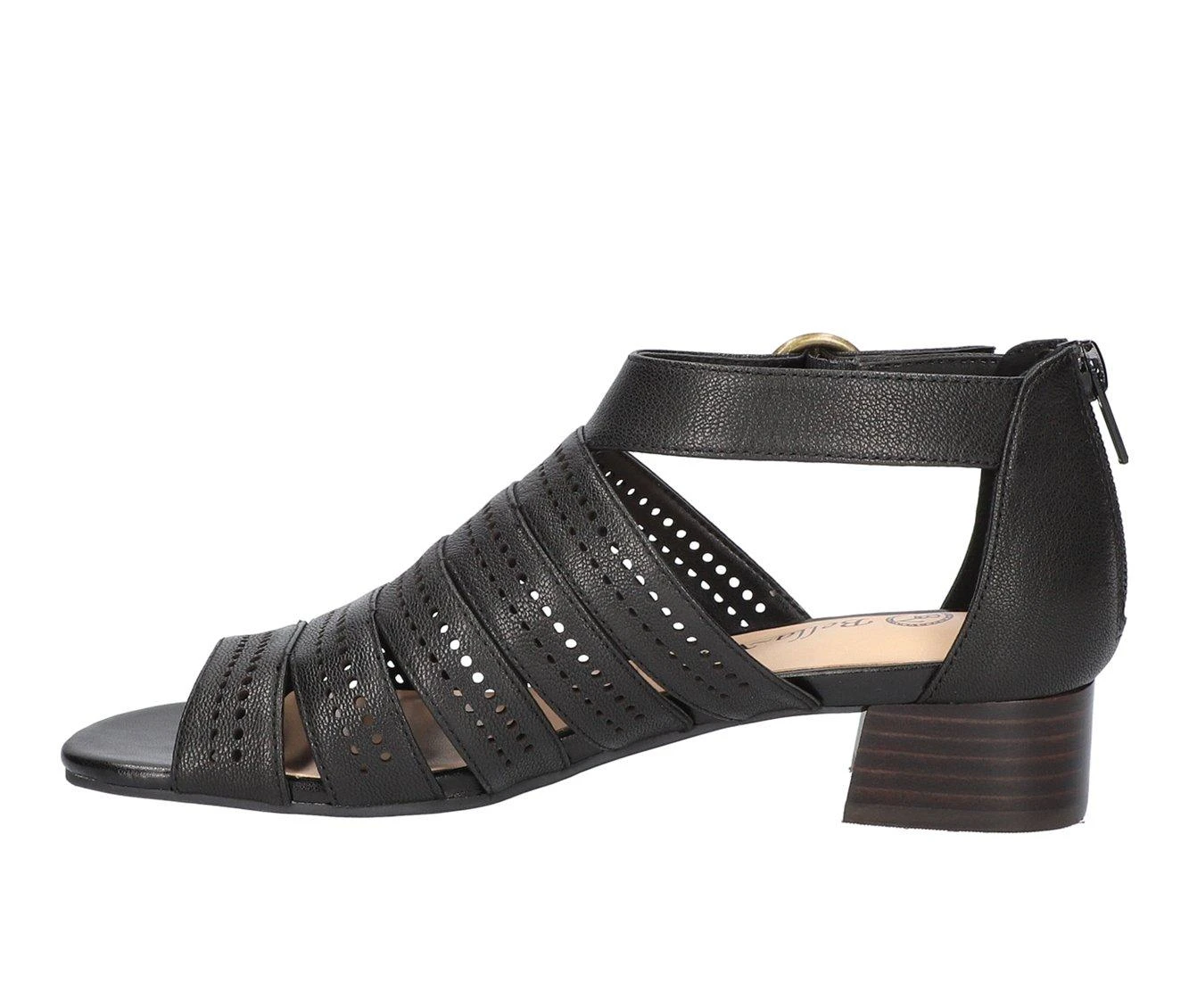 Women's Bella Vita Betsy Dress Sandals Black Leather - Image 4