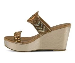 Women's Patrizia Heena Wedges Gold 5 Women's Patrizia Heena Wedges Gold -Journee Collection Shop 3 35