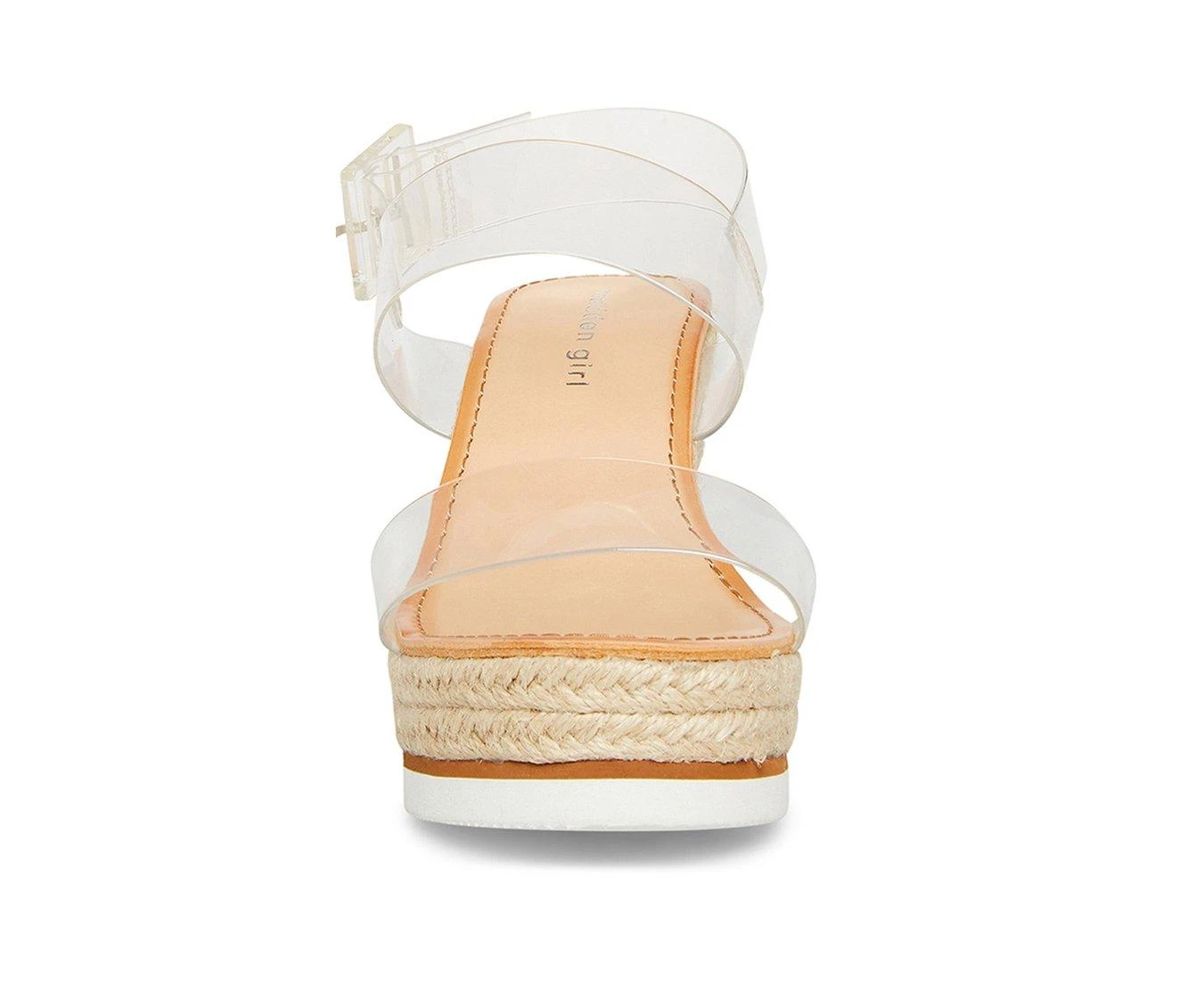 Women's Madden Girl Allin Platform Wedge Sandals Clear - Image 4