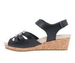 Women's Propet Maya Wedge Sandals Black 5 Women's Propet Maya Wedge Sandals Black -Journee Collection Shop 3 359