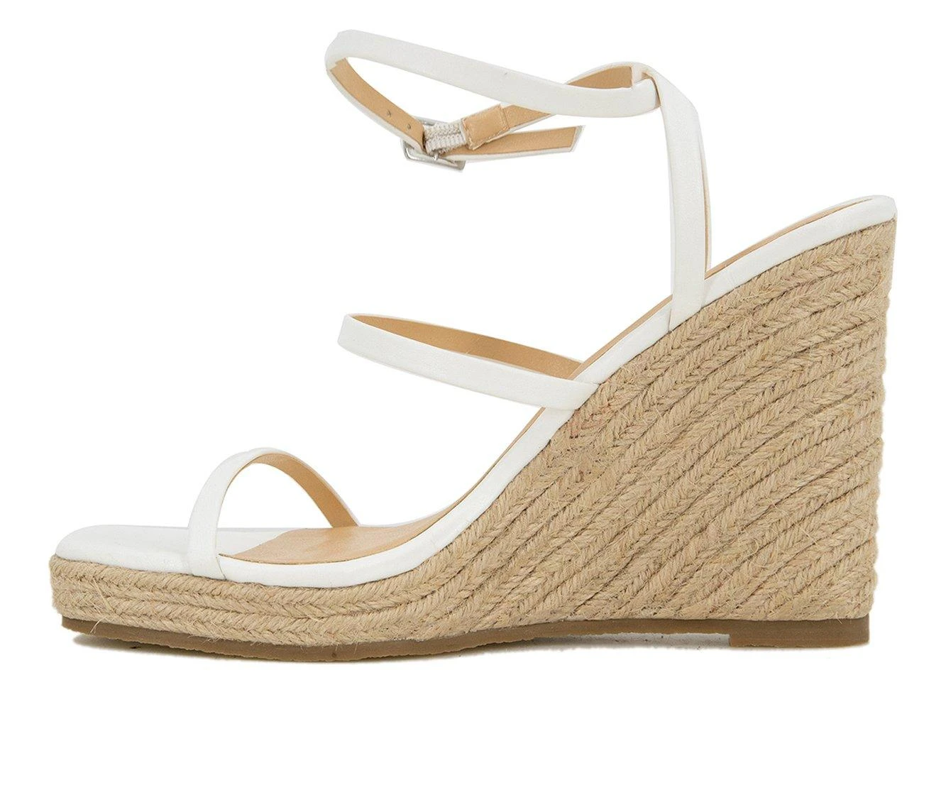 Women's XOXO Uliana Espadrille Wedge Sandals White - Image 4