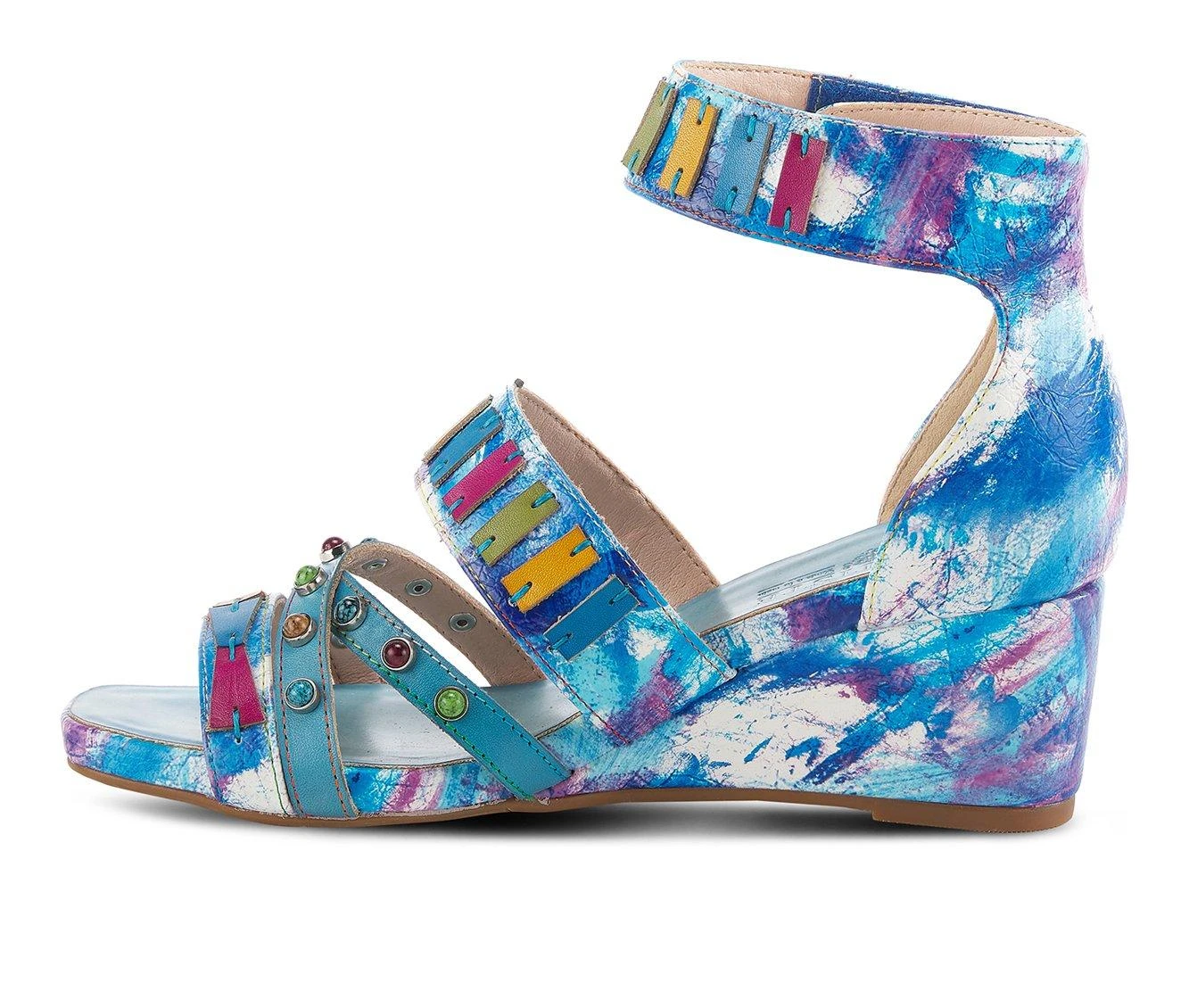 Women's L'Artiste Tiffanita Wedges Turquoise Multi - Image 4
